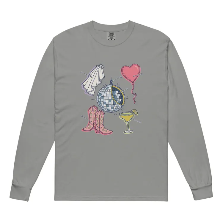 The Anatomy of a Bachelorette Long Sleeve in Grey.