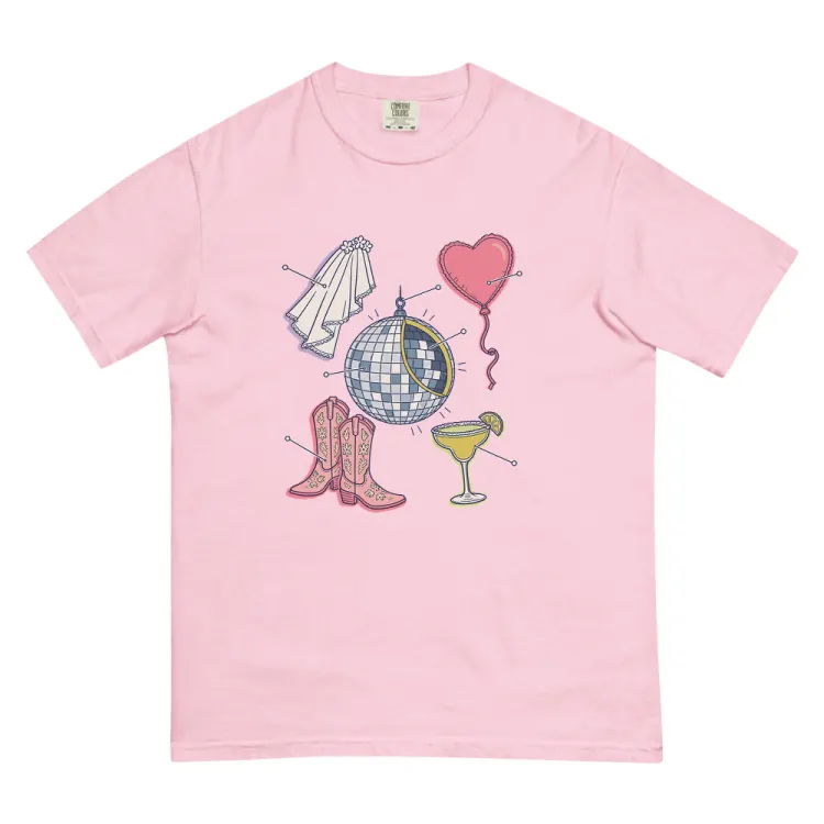 The Anatomy of a Bachelorette Tee in Blossom.