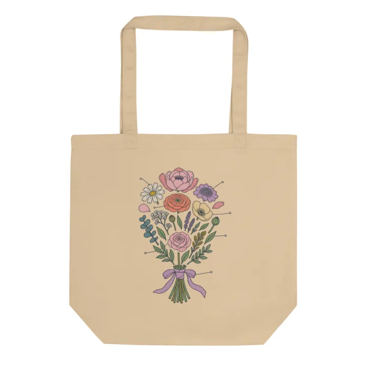 The Anatomy of a Bouquet Tote in Oyster.