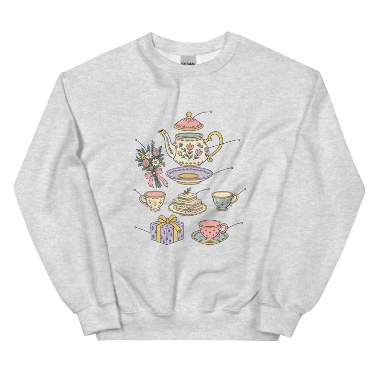 The Anatomy of a Bridal Shower Crewneck in Ash.