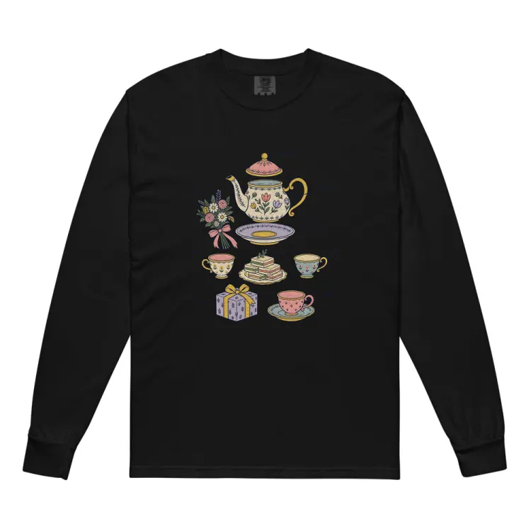 The Anatomy of a Bridal Shower Long Sleeve in Black.