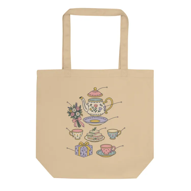 The Anatomy of a Bridal Shower Tote in Oyster.