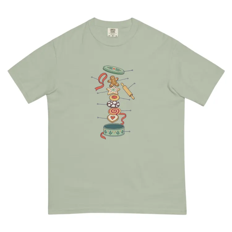The Anatomy of a Cookie Swap Tee in Bay.