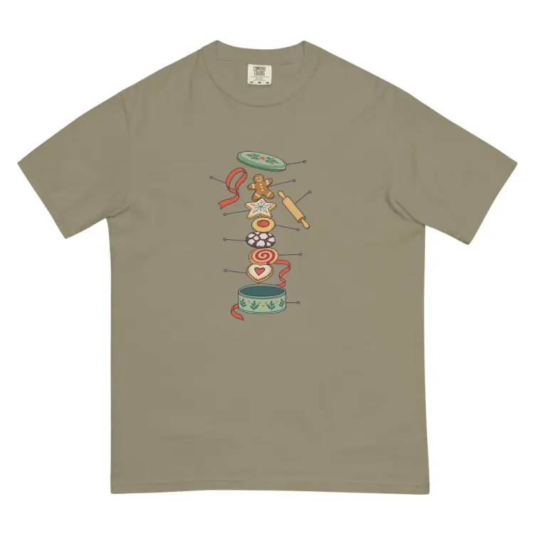 The Anatomy of a Cookie Swap Tee in Sandstone.