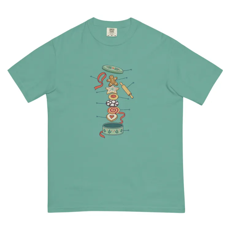 The Anatomy of a Cookie Swap Tee in Seafoam.