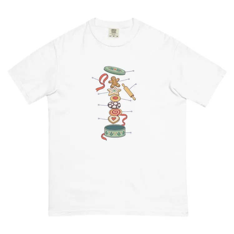 The Anatomy of a Cookie Swap Tee in White.