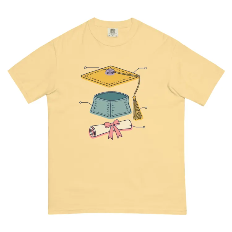 The Anatomy of a Graduation Tee in Butter.