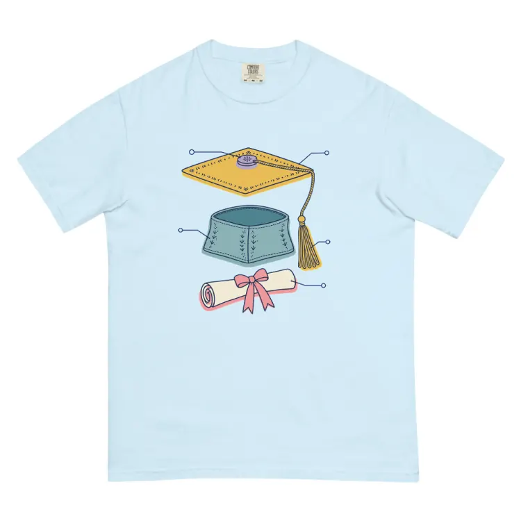The Anatomy of a Graduation Tee in Chambray.
