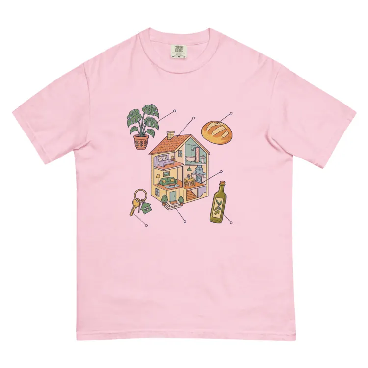The Anatomy of a Housewarming Tee in Blossom.