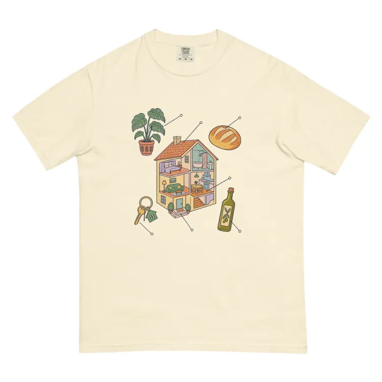 The Anatomy of a Housewarming Tee in Ivory.