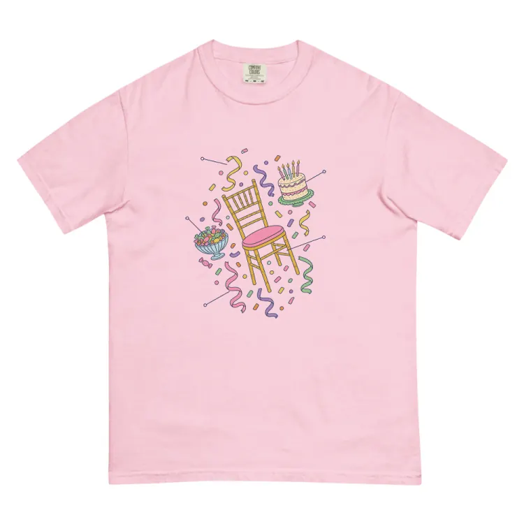 The Anatomy of a Mitzvah Party Tee in Blossom.