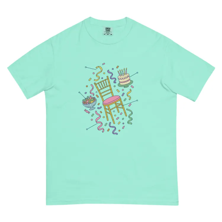 The Anatomy of a Mitzvah Party Tee in Chalky Mint.