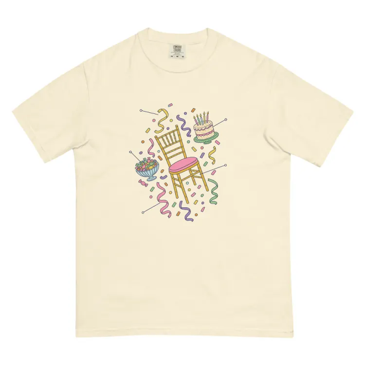 The Anatomy of a Mitzvah Party Tee in Ivory.