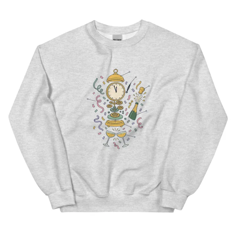 The Anatomy of New Year's Eve Crewneck in Ash.