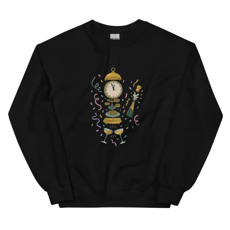 The Anatomy of New Year's Eve Crewneck in Black.