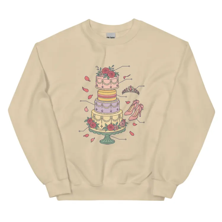 The Anatomy of a Quinceañera Crewneck in Sand.