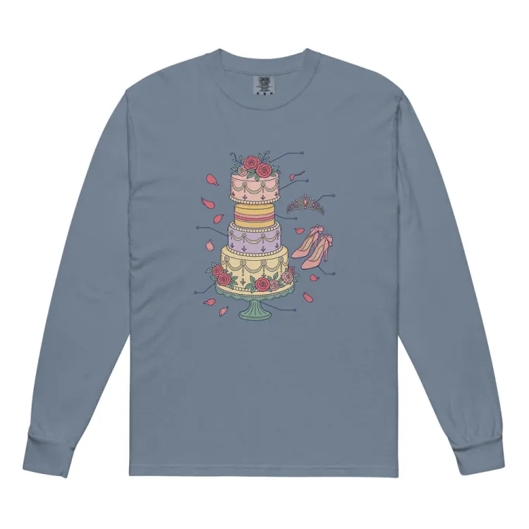 The Anatomy of a Quinceañera Long Sleeve in Blue Jean.