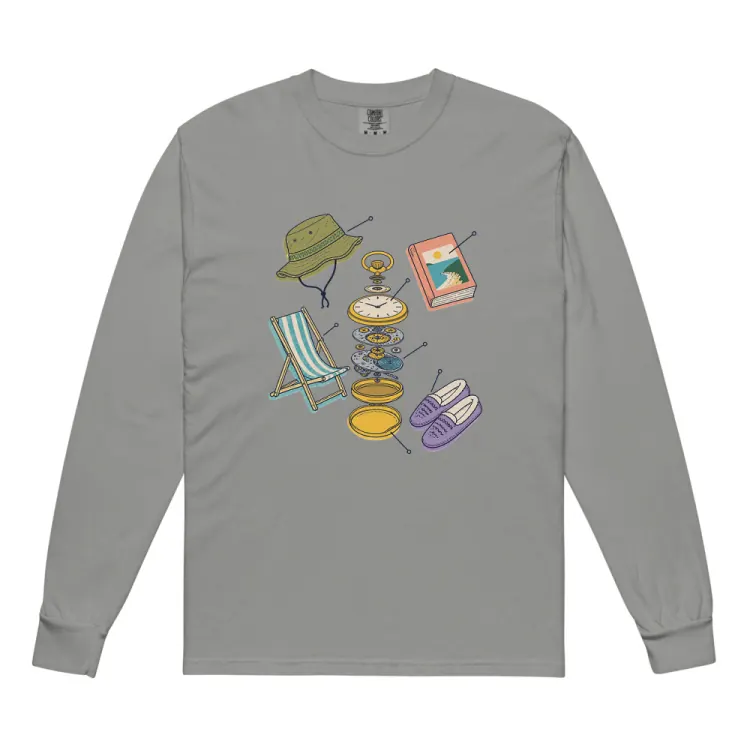 The Anatomy of a Retirement Long Sleeve in Grey.