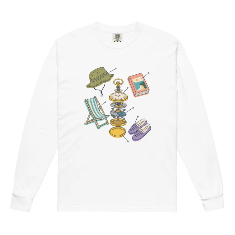 The Anatomy of a Retirement Long Sleeve in White.