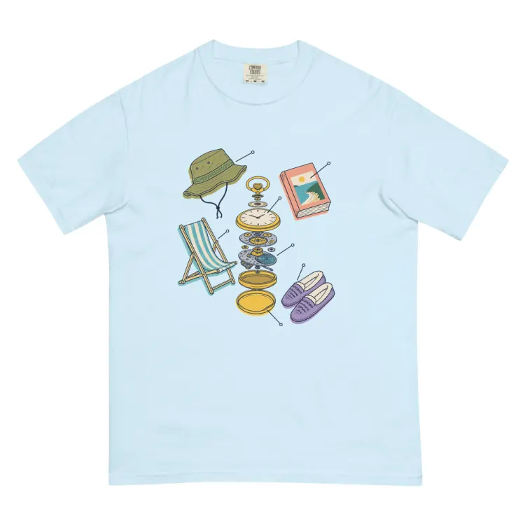 The Anatomy of a Retirement Tee in Chambray.