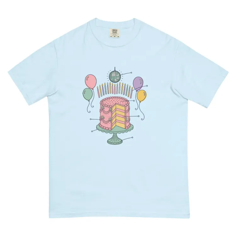 The Anatomy of a Sweet Sixteen Tee in Chambray.