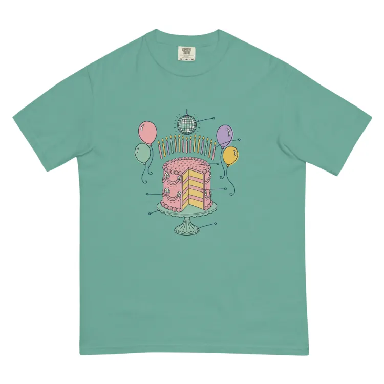 The Anatomy of a Sweet Sixteen Tee in Seafoam.