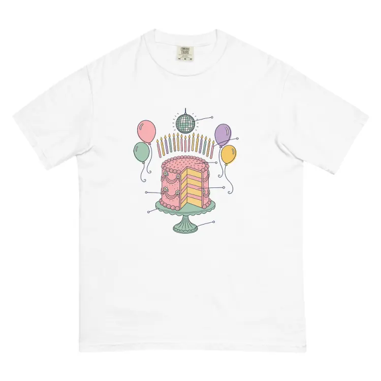 The Anatomy of a Sweet Sixteen Tee in White.