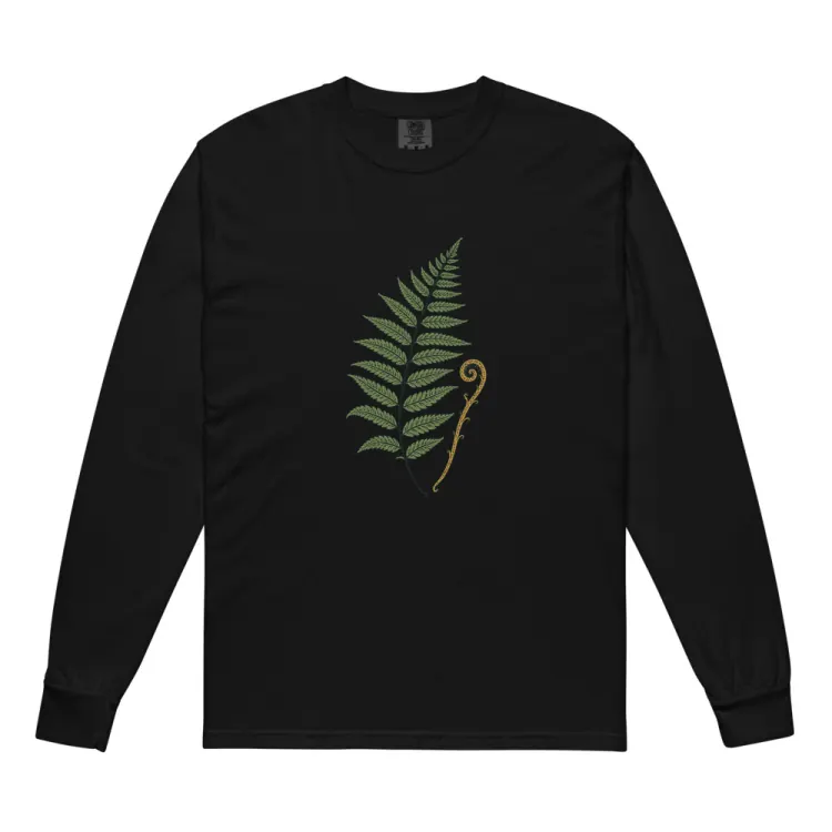 The Pressed Fern Long Sleeve in Black.