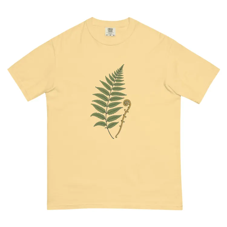 The Pressed Fern Tee in Butter.