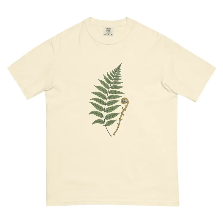 The Pressed Fern Tee in Ivory.
