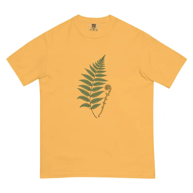 The Pressed Fern Tee in Mustard.