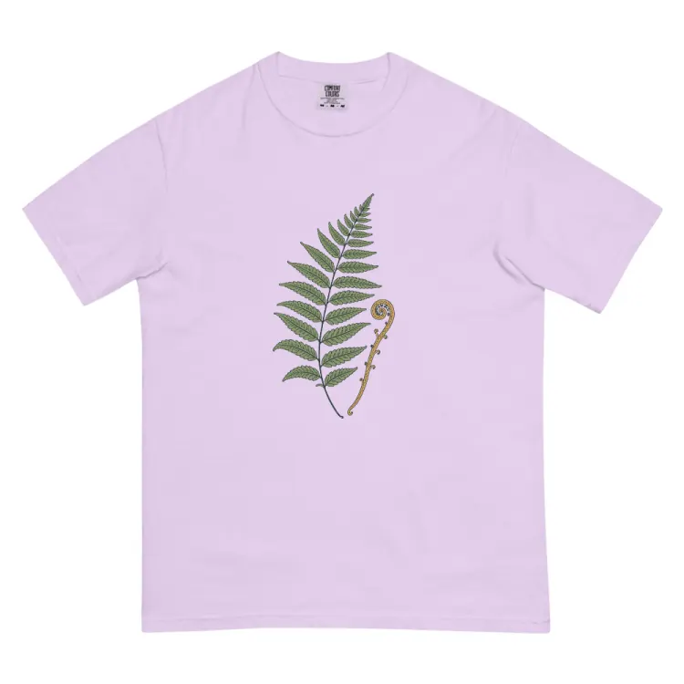 The Pressed Fern Tee in Orchid.