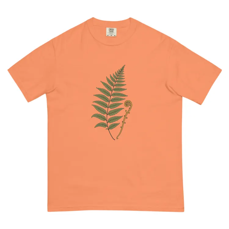 The Pressed Fern Tee in Terracotta.