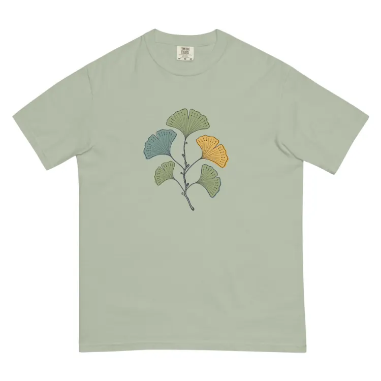 The Pressed Ginkgo Tee in Bay.