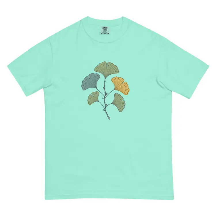 The Pressed Ginkgo Tee in Chalky Mint.