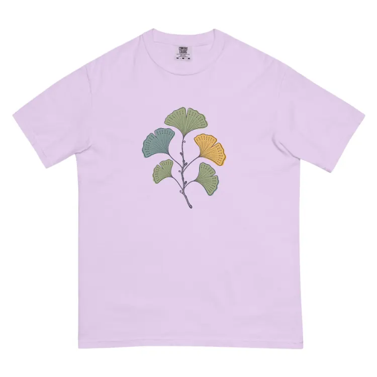 The Pressed Ginkgo Tee in Orchid.