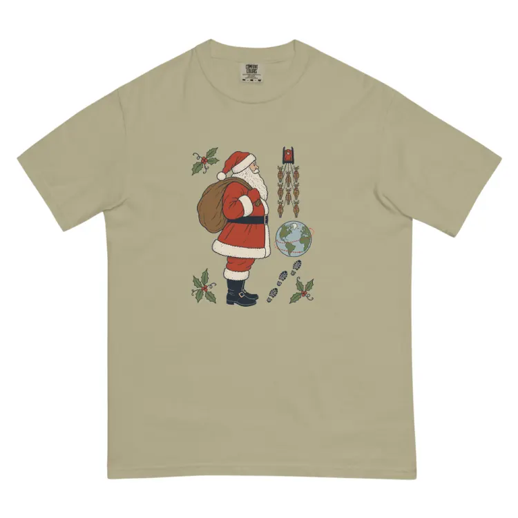 The Santa Field Guide Tee in Khaki.