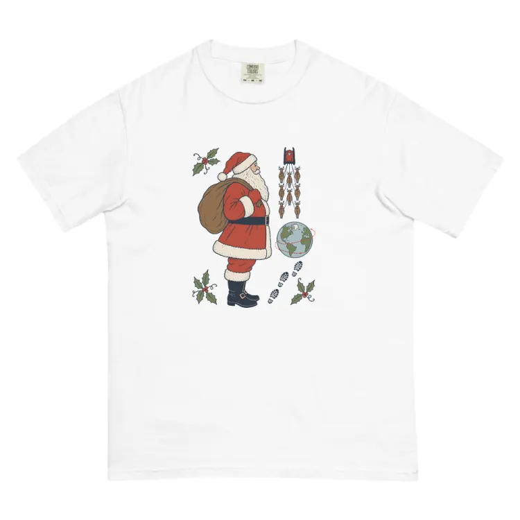 The Santa Field Guide Tee in White.