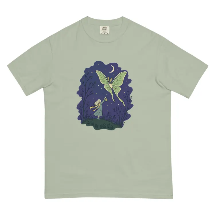 The The Moth Keeper Tee in Bay.