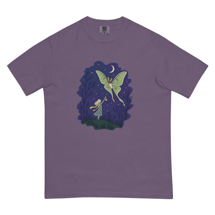 The The Moth Keeper Tee in Grape.