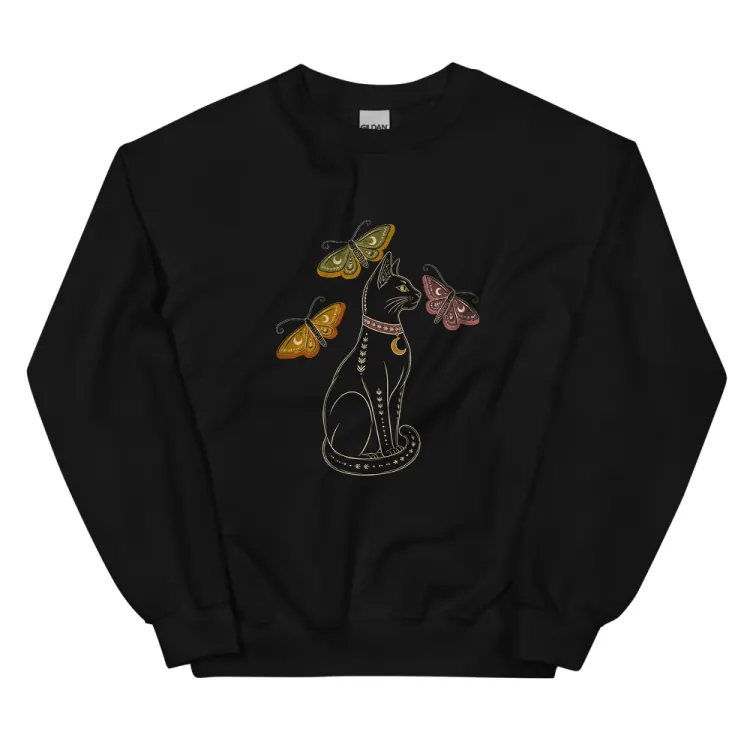 The The Familiar Crewneck in Black.