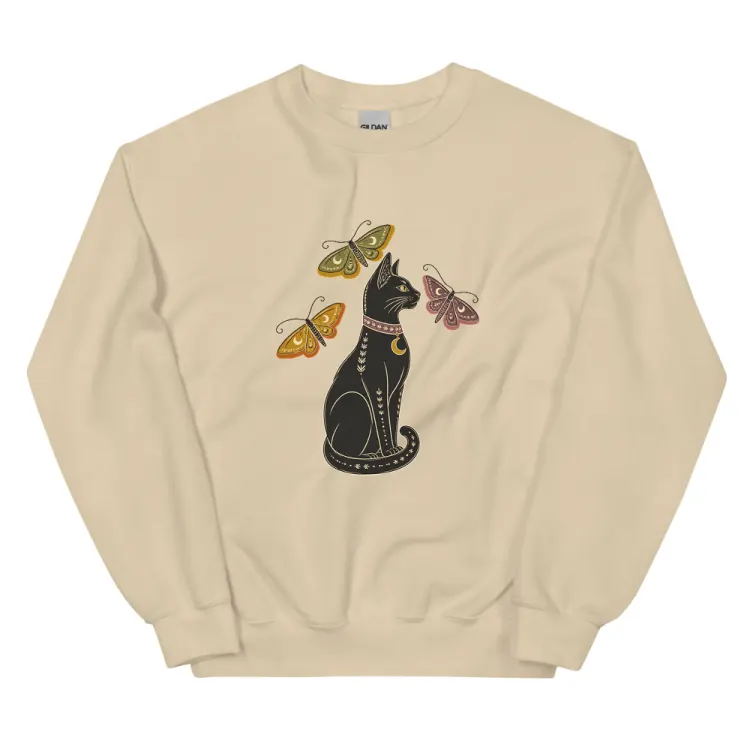 The The Familiar Crewneck in Sand.