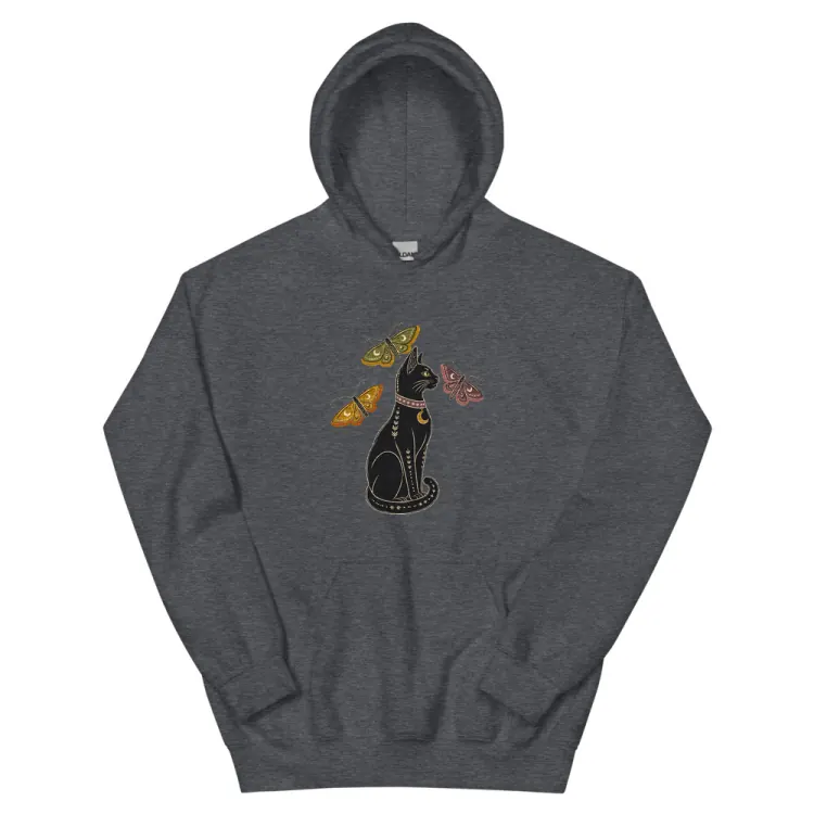 The The Familiar Hoodie in Dark Heather.