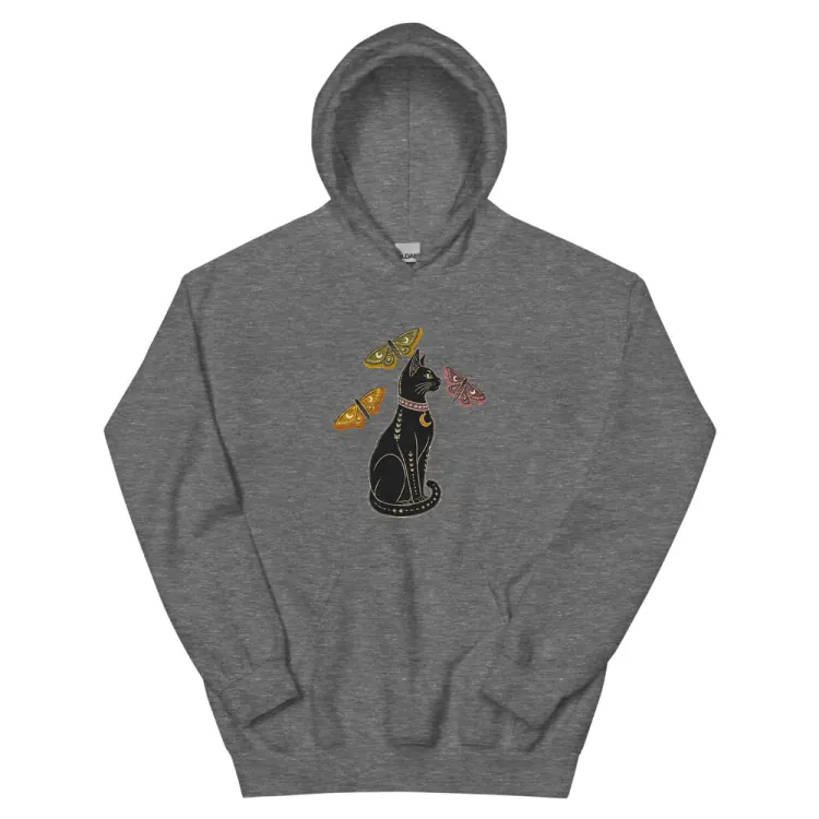 The The Familiar Hoodie in Graphite Heather.