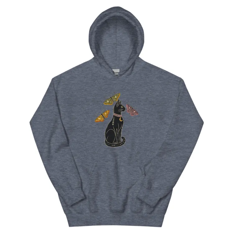 The The Familiar Hoodie in Heather Sport Dark Navy.