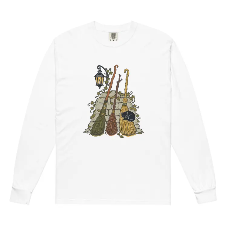 The Broom Parking Long Sleeve in White.