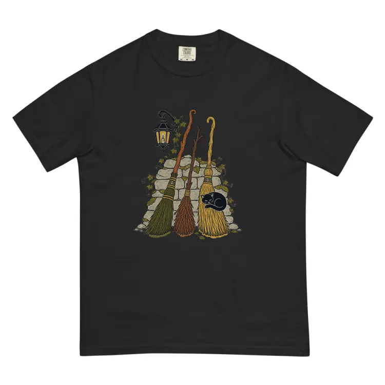 The Broom Parking Tee in Black.