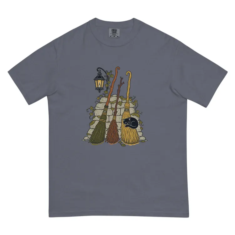 The Broom Parking Tee in Denim.