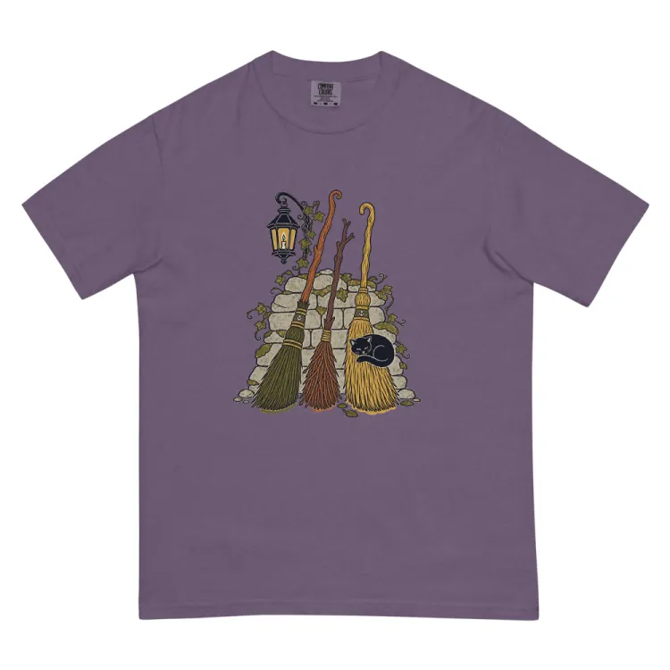 The Broom Parking Tee in Grape.
