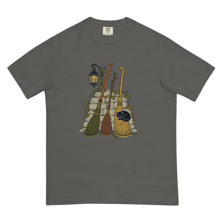 The Broom Parking Tee in Pepper.